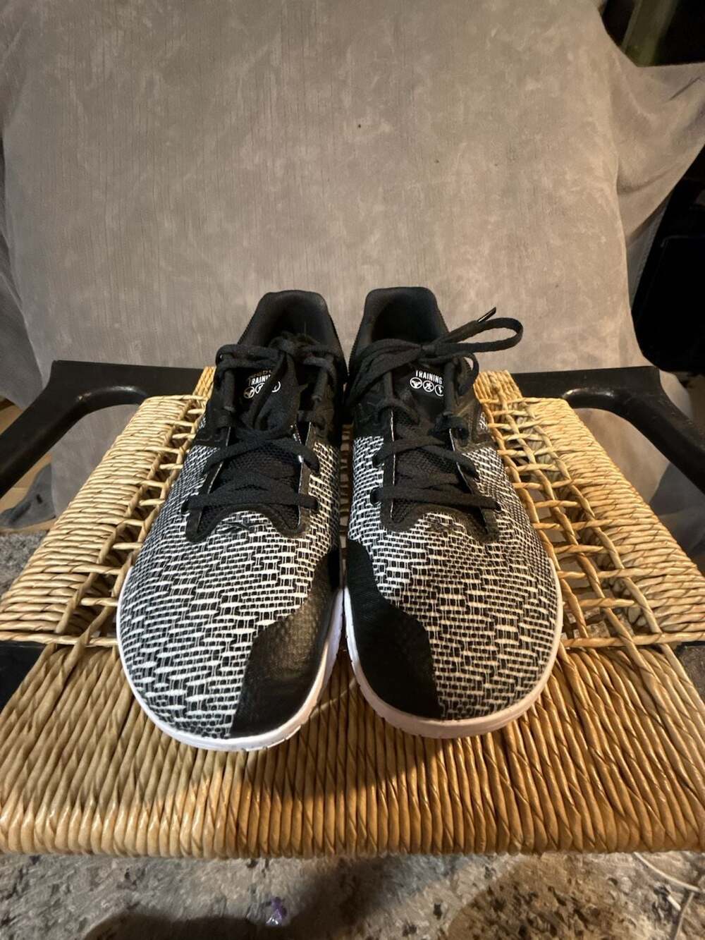 Reebok Nano Zero Training Shoes Black White Size 11